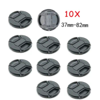 10PCS 37 40.5 43 46 49 52 55 58 62 67 72 77 82 mm Snap-on Camera Front Lens Cap Cover Protector for Canon Leica Nikon Sony