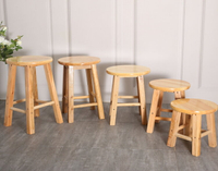 實木小凳子換鞋凳家用矮凳茶幾凳兒童圓凳釣魚凳整裝凳子