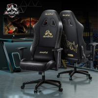 Autofull AF903 C3 Pro 黑金刺繡 人體工學電競凳 連腰枕,頭枕  標準版(無腳托)