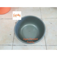 Baskom Abu Besar / Bak Plastik Silver / Ember Air / Baskom Bulat No 16