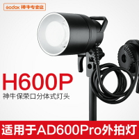 神牛H-600P分體式便攜燈頭保榮口AD600pro外拍閃光燈燈座攝影附件
