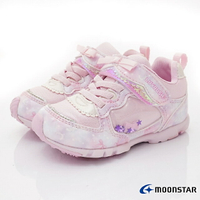 日本月星Moonstar機能童鞋甜心女孩競速系列11214粉(中小童段)