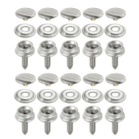 30 Pcs Snap Fastener Stainless Canvas Screw Kit For Tent Boat Marine Boat Canvas Cover Tools Car Canopy Accessories
