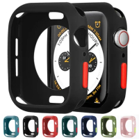 Candy Soft Silicone Case for Apple Watch Ultra 49mm Cover Protection Iwatch Series 9 8 7 se 45mm 41mm 44mm 42mm 40mm 38mm Bumper