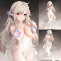 25CM Anime Figure Pure White Elf Pvc Action Figure Home/Office Decoration Japanese Anime Collection toys Hentai model doll gift