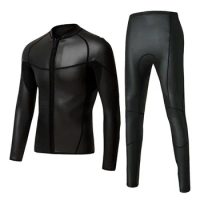 Smoothskin Triathlon Jacket Wetsuit Top front Zipper and Pants Sunscreen Surfing