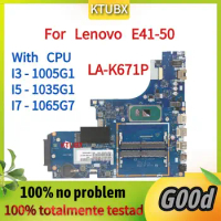 LA-K671P.Mainboard.For Lenovo E41-50 Laptop Motherboard.With I3-1005G1 I5-1035G1 I7-1065G7 CPU.100% test OK