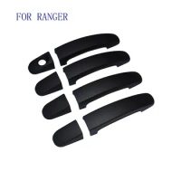FIR FOR Ford RANGER New Pickup 2016 Accessories ABS Black Door Handle Covers Trim FIT For FORD RANGER 2012 2017 Car Styling