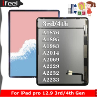 100% tested Working For iPad Pro 12.9" 3rd 4th Gen iPad 13 LCD Display Touch Screen Assembly Replacement