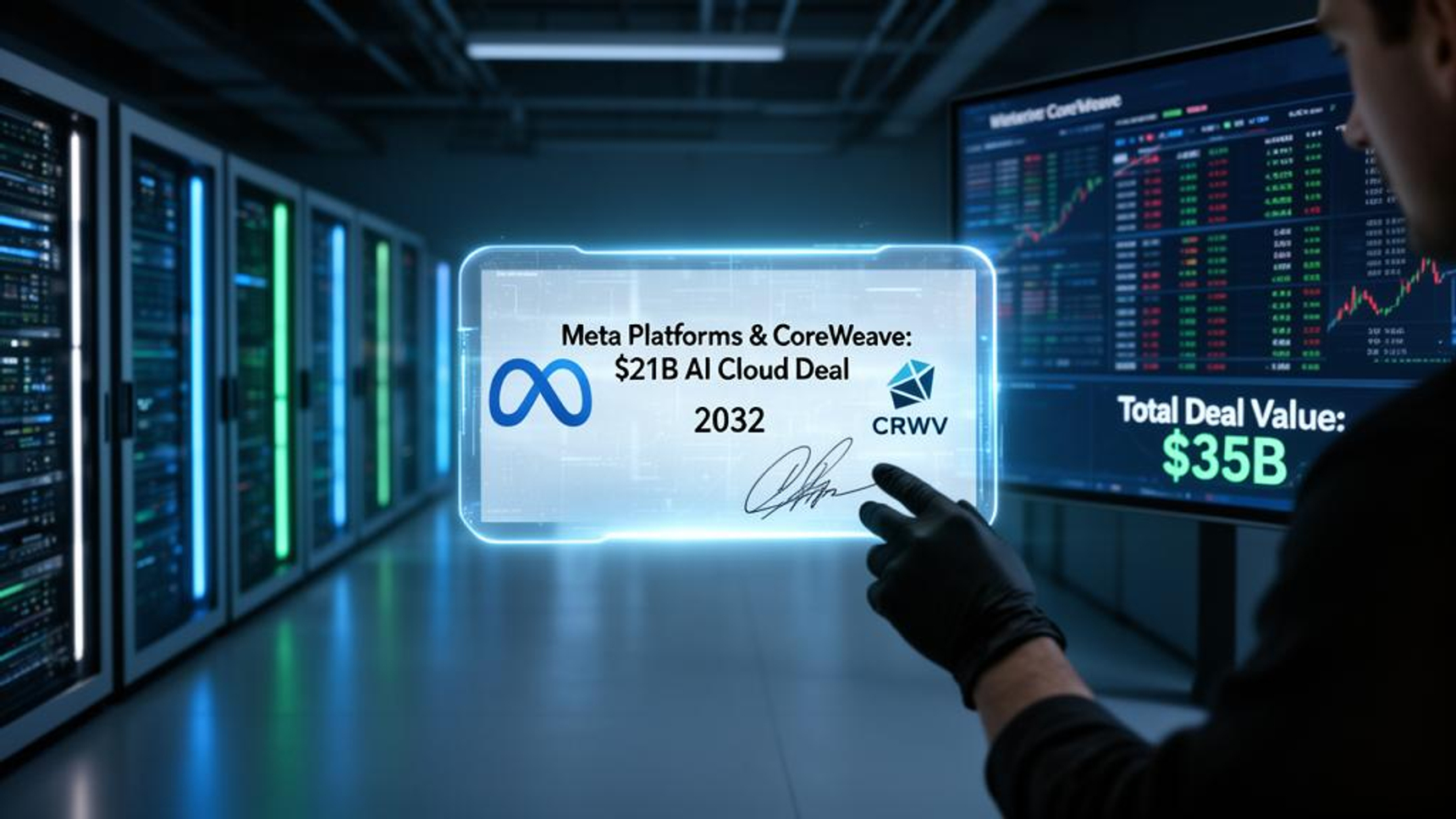 メタ】CoreWeaveと210億ドルのAIクラウド契約を締結、2032年までの計算 