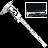 Geanco LCD Stainless Steel Electronic Digital Vernier Caliper Metal Micrometer Measuring Caliper Dig