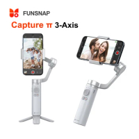 Funsnap Capture π 3-Axis Smartphone Stabilizer Foldable Pocket Type C Charging Handheld Gimbal for iPhone Android Gopro