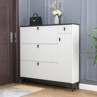 Tipping Bucket Shoe Cabinet Cabinets Household Entry Door Cabinet Large-capacity Storage Multi-layer Shoe Rack Home Furniture