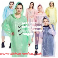 JAS HUJAN DARURAT/JAS HUJAN SEKALI PAKAI/JAS HUJAN TRAVELLING/JAS HUJAN PLASTIK