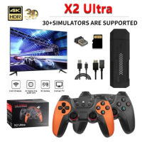 X2 Ultra Retro Game Stick Built-in 30000+ Games 40 Simulators Video Consoles Wireless Game Console4K HD TV Handheld Game Player