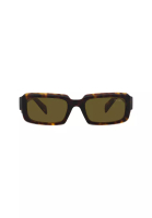 Prada Prada Men's Irregular Frame Brown Acetate Sunglasses - PR 27ZS