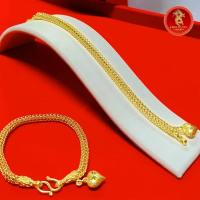 (ป279) สร้อยข้อมือลายแปดเสา 2บาท( 6,7, 7.5, 8 )
