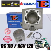 SUZUKI RG110 RGV120 RG 110 RGV 120 CYLINDER BLOCK SET COMPLETE BLOK PISTON RING TEC 54MM 56MM RACING