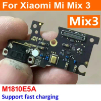 Best Working Full IC Working For Xiaomi Mi Mix 3 MIX3 Microphone USB Plug Fast Charging Port Charge Board Flex Cable Connector