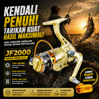 BerkahMall Jakarta YUMOSHI Reel Pancing Spinning 14 Ball Bearing Fishing Reel 5.2:1 2000 - JF2000