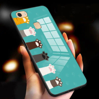เคสสำหรับ VIVO Y79 V7 PLUS ลูกแมว คลื่น กันกระแทก เคลือบเงา กระจกนิรภัย ฝาหลัง