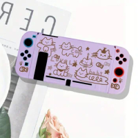 Cartoon Cats Protective Shell for Nintendo Switch NS Anti-fall TPU All-inclusive Shell NS Gaming Controller Protective Shell