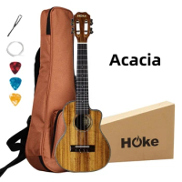 Ukulele Acacia 23 26 Inch with Case for Gift Concert Tenor Matte Cutaway Electric Mini Acoustic Guitar 4 Strings Ukelele