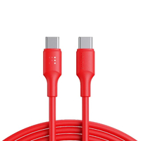 สายชาร์จ รุ่น EDC USB-C TO USB-C [2M/6.6FT/USB2.0/5A-100W] สีแดง