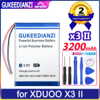 GUKEEDIANZI Battery 2600mAh/3200mAh for XDUOO X3 1th 1 II 2 Music Player Batteries