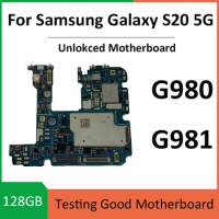 Unlocked Motherboard Replacement For Samsung Galaxy S20 5G 4G Dual Sim G980F G981U G980F/DS Logic Board 128GB