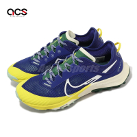 Nike 越野跑鞋 Air Zoom Terra Kiger 8 男鞋 藍 黃 耐磨 襪套式 運動鞋 戶外 DH0649-400
