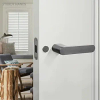 Bedroom Invisible Door Lock Indoor Universal Silent Magnetic Door Lock Household Hardware Lockset Bathroom Keyless Door Locks