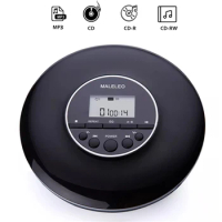 Portable Mini Round Style Replay CD Player LCD Display 3.5MM Jack Headphone HiFi Music Player Support For CD CD-R CD-RW MP3 WMA