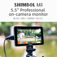 SHIMBOL M5 5.5 Inch Professional On-camera Monitor 3D LUT Touch Screen 4K Monitor 1200nit High Brightness Camera Field Monitor