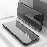 For Xiaomi Mi 10T Pro 5G Case Smart Flip Stand Holder View Mirror Cover Leather Case for Xiaomi Mi 10T Pro Mi10TPro Coque Capa