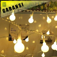 [COD] Lampu Dekorasi Hias Sperical LED Light String Portable Tumblr Lamp Bohlam Bulat Warm White Wat