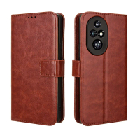 สำหรับ เคส Honor 200 Pro, หนัง PU, ที่วางขาตั้ง, เคสโทรศัพท์แบบพลิกได้, เปลือกป้องกันหนังแบบพับแม่เห