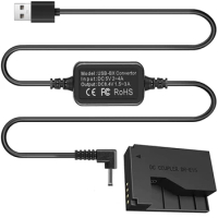ACK-E15 USB Cable DR-E15 DC Coupler LP-E12 Dummy Battery+Power Bank CA-PS700 +5V3A Adapter for Canon EOS 100D Kiss x7 Rebel SL1