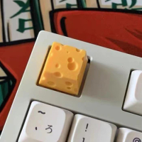 Cheese Keycap Personality Resin Mechanical Keyboard for KEY Cap Chesse Cake Design Yellow Drop Ship