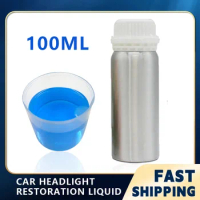 100ML Car Window Repair Cleaner Kit Headlight Restoration Replenish Liquid Bright White Headlight Repair Lamp Car Polishing