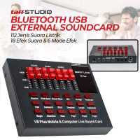 TaffSTUDIO Bluetooth USB External Soundcard Live Mic Headset - V8 Plus  Renetumbas