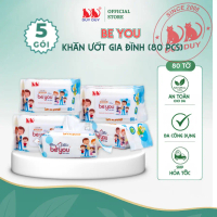 Khăn ướt đa năng Be You vải không dệt rayon loại 1 80 miếng (13.5x20cm) không hóa chất