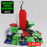 SEMPATI GROSIR KRODONG LOVEBIRD KAOS PE PREMIUM SEMI TRANSPARAN SEMPATI  ISI 20 PCS KERODONG KRODONG