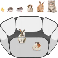 Pet Pen Tent Portable Folding Kennel Dog Fence Small Dog Cat Playpen Hamster Chihuahua Small Animal Cage Pet Outdoor Fence