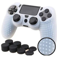 Soft Silicone Case Cover Thumb Grip Caps for PS4/PS4 Slim/Pro Game Controller Scratch-proof Anti-slip Games Accessories