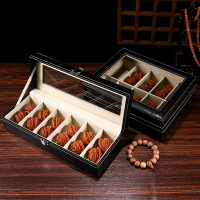 免運 優樂悅~歐式文玩核桃收納盒大容量首飾盒珠寶飾品整理盒獅子頭核桃手串盒 搖表器 展示盒