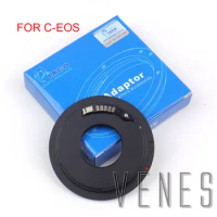 Venes For C-EOS Macro 3rd Generation AF Confirm Adapter Suit For 16mm C Mount Lens to Canon (D)SLR Camera 4000D/2000D/6D II