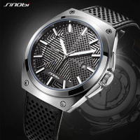 SINOBI Top Brand Sports Men Mechanical Wristwatch Sapphire Luxury Automatic Watch Men's Stainless Steel Waterproof Clock