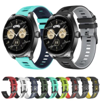 22mm Silicone Strap For Huawei Watch Buds Sport Bracelet For Huawei Watch 3 4 Pro/GT 2 GT 3 GT 4 46mm/GT 2 Pro/GT Runner/2E Band