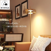 12h內出貨 立燈 落地燈 意式極簡落地燈個性藝術設計煙灰玻璃罩氛圍感客廳沙發裝飾立式燈61SS公司貨